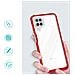 Custodia Trasparente 3in1 Per Samsung Galaxy A22 4g, Cover In Gel Rossa - Foto miniatura 2