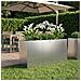 Vaso da giardino Argento 120 x 40 x 60 cm Acciaio zincato - Foto miniatura 2
