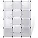 Armadio Modulare con 9 Scomparti 109x36,5x143 cm Bianco - Foto miniatura 2