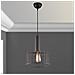 I-DAYTON-S25 BRO - Lampadario Sospensione Bronzo paralume Gabbia Metallo Rustico E27 - Foto miniatura 1