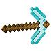 Minecraft Plastic Replica Diamond Pickaxe - Foto miniatura 1