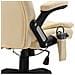 Sedia da Ufficio Massaggiante Crema in Similpelle - Foto miniatura 3