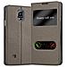 Cadorabo Custodia Compatibile Con Samsung Galaxy Note 4 In Bruno Pietra - Coperchio Protettivo Con Chiusura Magnetica, Funzione Stand E 2 Finestre Di Visualizzazione - Foto miniatura 1