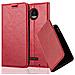 Cadorabo Custodia Compatibile Con Motorola  Moto Z Play In Rosso Mela - Coperchio Protettiva Con Chiusura Magnetica, Funzione Stand E Tasca Per Le Carte - Foto miniatura 1