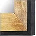 Specchio 80x50 Cm In Legno Massello Di Mango - Foto miniatura 4