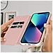 Custodia Iphone 13 Portafoglio E Supporto Video Rosa - Foto miniatura 2