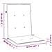 Cuscini per Sedie da Giardino 4 pz Blu Reale 100x50x4 cm - Foto miniatura 3