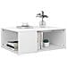 Tavolino da Salotto Bianco 90x67x33 cm in Legno Multistrato - Foto miniatura 2