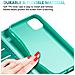 Custodia Compatibile Con Apple Iphone 11 In Turchese Con Ornamenti - Coperchio Protettiva Con Chiusura Magnetica, Funzione Stand E Tasca Per Le Carte - Foto miniatura 3