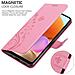 Cadorabo Custodia Compatibile Con Samsung Galaxy A32 4g In Rosa Fiore - Coperchio Protettivo In Design Floreale Con Chiusura Magnetica, Funzione Stand E Slot Per Carte - Foto miniatura 5