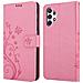 Cadorabo Custodia Compatibile Con Samsung Galaxy A32 4g In Rosa Fiore - Coperchio Protettivo In Design Floreale Con Chiusura Magnetica, Funzione Stand E Slot Per Carte - Foto miniatura 8