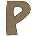Lettera Maiuscola P Di Legno Mdf Da Decorare - 15 Cm - Foto miniatura 1