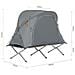 Tenda Da Campeggio, Lettino Da Campeggio Pieghevole In Alluminio, Viaggio In Campeggio Con Tetto, Sacco A Pelo, Carico Massimo 150 Kg Ogs60-hg - Foto miniatura 2