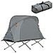 Tenda Da Campeggio, Lettino Da Campeggio Pieghevole In Alluminio, Viaggio In Campeggio Con Tetto, Sacco A Pelo, Carico Massimo 150 Kg Ogs60-hg - Foto miniatura 1