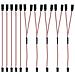 10 Pezzi Servo Di Estensione Per Rc, 150mm Servo Extension Cable Cavo Y Servo, 3 Pin Maschio A Femmina Rc Servo Cavo, Servo Filo Di Estensione Jr Connettore Spina Per Rc Aereo - Foto miniatura 1