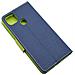 Maxy Custodia Book Orizzontale Silicone Case Per Motorola Moto G9 Power Navy-lime - Foto miniatura 3