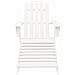 Sedia Adirondack Con Ottomana E Tavolo In Abete Massello Bianco - Foto miniatura 6
