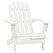 Sedia Adirondack Con Ottomana E Tavolo In Abete Massello Bianco - Foto miniatura 8