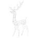 Decorazione Natalizia Acrilico Renna 140 LED 120cm Bianco Caldo - Foto miniatura 2