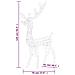 Decorazione Natalizia Acrilico Renna 140 LED 120cm Bianco Caldo - Foto miniatura 4