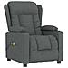 Poltrona Massaggiante Elettrica Grigio Scuro in Tessuto - Foto miniatura 2