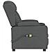 Poltrona Massaggiante Elettrica Grigio Scuro in Tessuto - Foto miniatura 4