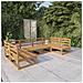 Set Divani da Giardino 6 pz in Legno Massello di Pino - Foto miniatura 1