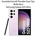 Thunder Custodia Tpu Silicone Cover Case Per Samsung Galaxy S23 Ultra S918 Black - Foto miniatura 2