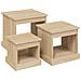 Tavolini Impilabili 3 Pz Rovere Sonoma In Legno Multistrato - Foto miniatura 2