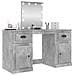 Toeletta Con Led Grigio Cemento 130x50x132,5 Cm - Foto miniatura 4