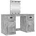 Toeletta Con Led Grigio Cemento 130x50x132,5 Cm - Foto miniatura 1