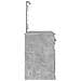 Toeletta Con Led Grigio Cemento 130x50x132,5 Cm - Foto miniatura 10