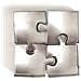 8 Mini Tagliabiscotti In Acciaio Inox - Puzzle - Foto miniatura 1