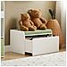 Cassapanca Portagiochi Per Bambini Scatola Portaoggetti Scarpiera Con Sedile Bianco 60x34x35cm Kmb80-w Sobuy - Foto miniatura 3