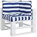 Cuscini Per Pallet 3 Pz Strisce Blu E Bianche Tessuto Oxford - Foto miniatura 3