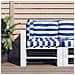 Cuscini Per Pallet 3 Pz Strisce Blu E Bianche Tessuto Oxford - Foto miniatura 1