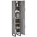 Credenza Grigio Sonoma 34,5x34x180 Cm In Legno Multistrato - Foto miniatura 3