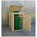 Cassetta Immondizia In Legno Per 1 Bidone, Legno Massello Timbela M606 - Foto miniatura 3