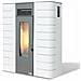Stufa Pellet Slim Zs Bianca - 6 Kw - Foto miniatura 1