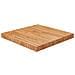 Piano Tavolo Quadrato Marrone Chiaro 50x50x4cm Rovere Trattato - Foto miniatura 1