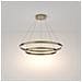 Lampadario A Sospensione Moderno Rim Alluminio Ottone 2 Led 88w - Foto miniatura 2