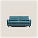 Callisto Divano Letto Matrimoniale In Tessuto Morbido Impermeabile 168L x 96P x 97,5H cm Petrolio - Foto miniatura 3