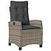 Set Da Bistrò 3 Pz Con Cuscini Grigio In Polyrattan - Foto miniatura 3