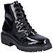 Black Casual Closed Ladies Mid Height Boots Stivaletti Pelle Sintetica Scarpe Donna Nero Eu 37, 76002-00 - Foto miniatura 1