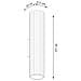 Lampada Da Parete Karbon 30 Oro Sl. 1558 - Minimalista Lampada Da Parete D'oro 30x6.5x8.5 Cm - Foto miniatura 2