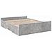 Giroletto Cassetti Grigio Cemento 140x200 Cm Legno Multistrato - Foto miniatura 3