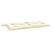 Cuscino Per Panca Da Giardino Crema 100x50x7 Cm Tessuto Oxford - Foto miniatura 2