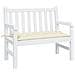 Cuscino Per Panca Da Giardino Crema 100x50x7 Cm Tessuto Oxford - Foto miniatura 1