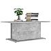 Lusso Casadino -  Tavolino Da Salotto Grigio Cemento 102x55,5x40 Cm In Truciolato - Foto miniatura 2