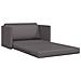Divano Letto da Pavimento 2 in 1 Grigio 124x71x78 cm Pelle Sintetica - Foto miniatura 5